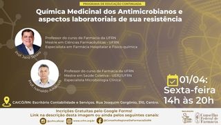 Caicó: Inscrições abertas para o minicurso sobre Antimicrobianos
