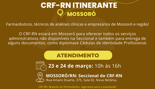 Mossoró recebe CRF-RN Itinerante nesta semana