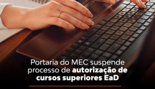 Portaria do MEC suspende processo de autorização de cursos superiores EAD